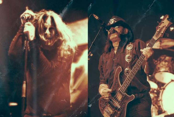 Festival displays for Ozzy and Lemmy